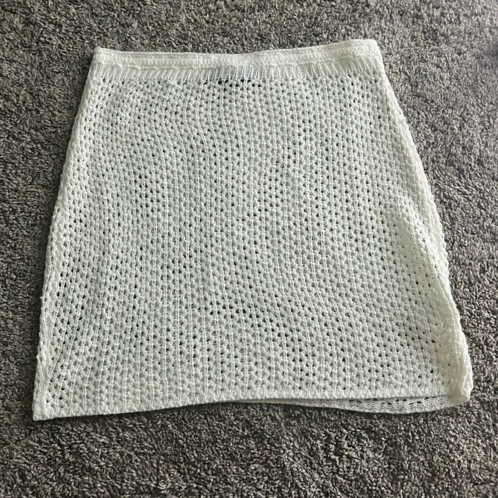White fox bottoms cover up white,cotton soft material,stretchy waist band